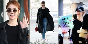 FOTO: Cantik & Fashionable, Saat Yoo In Na Berangkat ke Bali