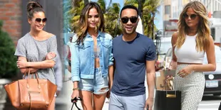 FOTO: Cantik & Stylish, Street Style Keren Hot Mom Chrissy Teigen