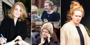FOTO: Cantik Natural! Inilah Wajah Asli Adele Saat Tanpa Make Up