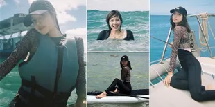 FOTO: Cantik Tanpa Makeup, Lisa BLACKPINK Berenang & Basah-Basahan di Hawaii