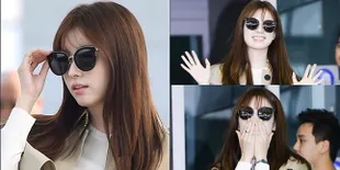 FOTO: Cantiknya Han Hyo Joo Menuju Bali, Senyum Manis dan Ramah