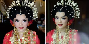 FOTO: Cantiknya Raiyah Jelang Akad Nikah dengan Danny Rukmana, Dibilang Mirip Lulu Tobing