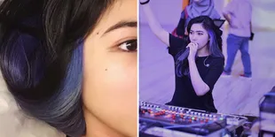 FOTO: Cantiknya Rambut Biru Ombre Isyana Sarasvati, Penuh Pesona