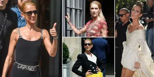 FOTO Celine Dion di Paris Fashion Week, Tetap Stylish Meski Kurus