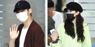 FOTO Cha Eunwoo - Im Soo Hyang Saat Kembali ke Korea Usai Liburan
