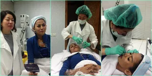 Foto Cinta Penelope Ubah Bentuk Rahang Dengan Tanam 10 Benang