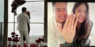 Foto Clarissa Tanoe Dilamar Sang Kekasih di AS dengan Romantis, Hary Tanoesoedibjo Mau Punya Menantu Lagi