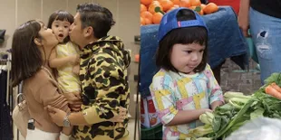 FOTO Cute! Ekspresi Kocak Baby Gempi Saat Belanja Wortel di Pasar