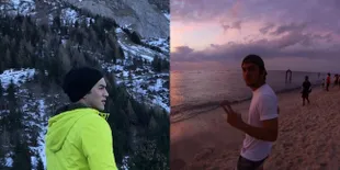 FOTO: Dari Gunung Sampai Pantai, Ini Gaya Liburan Ala Rizky Nazar