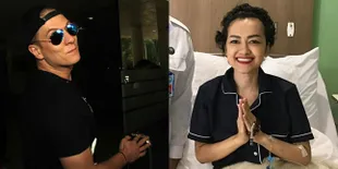 FOTO: Datang Menjenguk Julia Perez, Bertrand Antolin Bawa Makanan