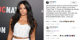 FOTO: Demi Lovato Overdosis, Artis-Artis Ini Kirim Support & Doa