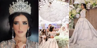 FOTO: Detail Gaun Resepsi Tasya Farasya, Rancangan Tex Saverio