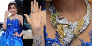 FOTO: Detail Kalung Diamond Bella Shofie, Seharga Rp 1,8 Miliar!