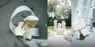 FOTO Detail Pernikahan Jessica Iskandar, Venue dan Undangan Serba Monokrom - Cincin Berlian Mewah