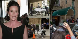 FOTO: Detik-Detik Jenazah Kate Spade Dibawa Keluar Dari Apartemen