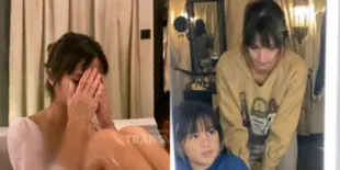 Foto Detik-Detik Nia Ramadhani Menangis Karena Kecewa Sekaligus Terharu Gara-Gara Mikhayla