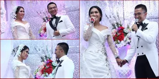 FOTO: Di Atas Pelaminan, Denada - Ihsan Sebarkan Cinta