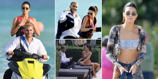 FOTO: Dikabarkan Pacaran, Kendall Jenner & Fai Khadra Liburan Eksotis di Pantai Miami