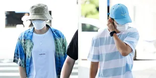 Foto Donghae dan Eunhyuk Suju Berangkat ke Indonesia, Kembar Tapi Tak Serupa