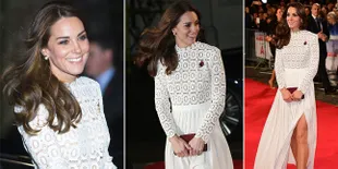 FOTO: Dress Belahan Tinggi Kate Middleton, Bikin Gagal Fokus!