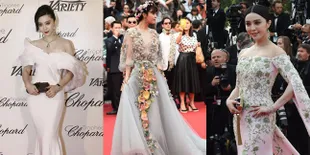 FOTO: Dress Cantik Mewah Nan Megah Fan Bingbing di Cannes 2015