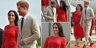 FOTO: Dress Ini Sukses Bikin Duchess Meghan Markle Cantik Menawan