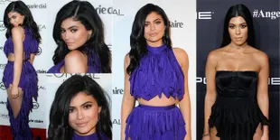 FOTO: Dress Seksi Kylie Jenner Mirip Dengan Kourtney Kardashian