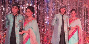 Foto Dul Jaelani dan Tissa Biani Pakai Baju India, Disebut Mirip Ahmad Dhani & Mulan Jameela Versi Muda