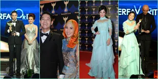 Foto Ekspresi Bahagia Nikita Willy dan Dude Harlino di PGA 2014