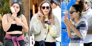 FOTO: Ekspresi Kocak Artis Hollywood Saat Asyik Makan Es Krim