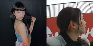 Foto Empat Tato Dita Karang dari Logo Fans Hingga Aksara Jawa, Pernah Ditutup Plester Saat Tampil di Acara Music Show Korea