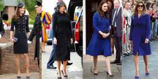 FOTO: Fashion Kate Middleton vs Melania Trump, Siapa Favoritmu?