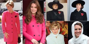 FOTO: Fashion Kate Middleton vs Putri Diana, Kembar Tapi Tak Sama