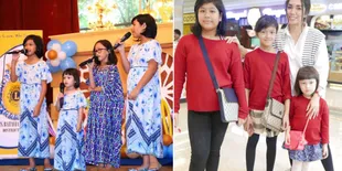 FOTO: Fashion Kompak 3 Anak Andhika Pratama - Ussy, Lucu & Imut!