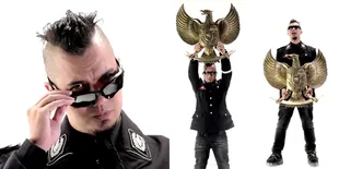 Foto-Foto Ahmad Dhani Kenakan Seragam Mirip Nazi