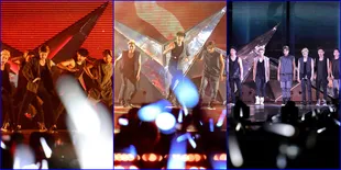 Foto-Foto Aksi Menakjubkan EXO Saat Konser di Indonesia