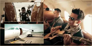 Foto-Foto Ariel & NOAH Naik Jet Pribadi Mewah Buktikan Kesuksesan