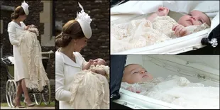 Foto-Foto Busana Baptis Cantik Princess Charlotte, Semegah Ratu!