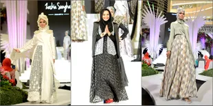 Foto-Foto Cantik Sederet Busana Hijab Megah Karya Zaskia Sungkar 