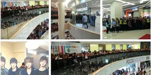 Foto-Foto CN Blue Hadiri Event di Samsung Experiential Shop