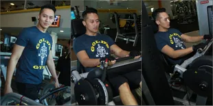 Foto-Foto Demian 'Nekat' Olahraga Saat Puasa, Apa Rahasianya?