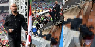 Foto-Foto Kronologi Jatuhnya Mayat Terbakar di Konser Ahmad Dhani
