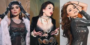 Foto-Foto Pemotretan Dinar Candy, Pakai Outfit Senilai Rp 100 Miliar - Bak Madam Era 80-an