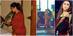 Foto-Foto Perdana Kehamilan Rani Mukherjee, Perutnya Makin Besar