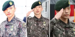 Foto Foto Rain Resmi Keluar Dari Wajib Militer