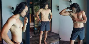 Foto-Foto Terbaru Dwi Sasono Telanjang Dada Pamer Otot, Fit Karena Rajin Olahraga - Dada 'Mentul' Bikin Widi Mulia Iri