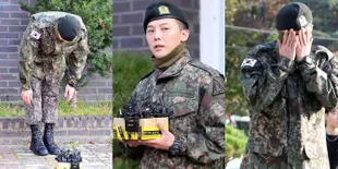FOTO: G-Dragon Big Bang Pulang Wajib Militer, Menangis Saat Disambut 3.000 Fans