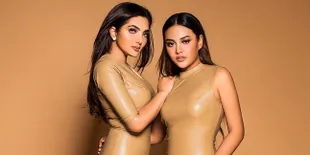 FOTO: Gaya Ashanty & Aurel Hermansyah Pamer Body Pakai Gaun Latex