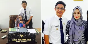 FOTO: Gaya Cantik Casual Adelia di Kantor Walikota Palu