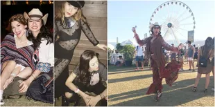 FOTO: Gaya Chic & Hipster Raline Shah Saat Hadiri Coachella 2017